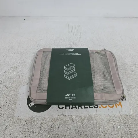 ANTLER PACKING CUBES SET OF 4 (1 LARGE, 1 MEDIUM, 2 SMALL)