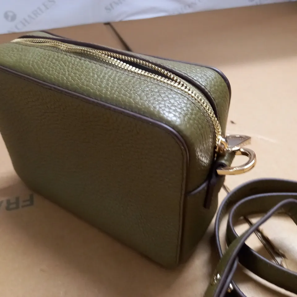 ASPINEL OF LONDON GREEN LEATHER BAG