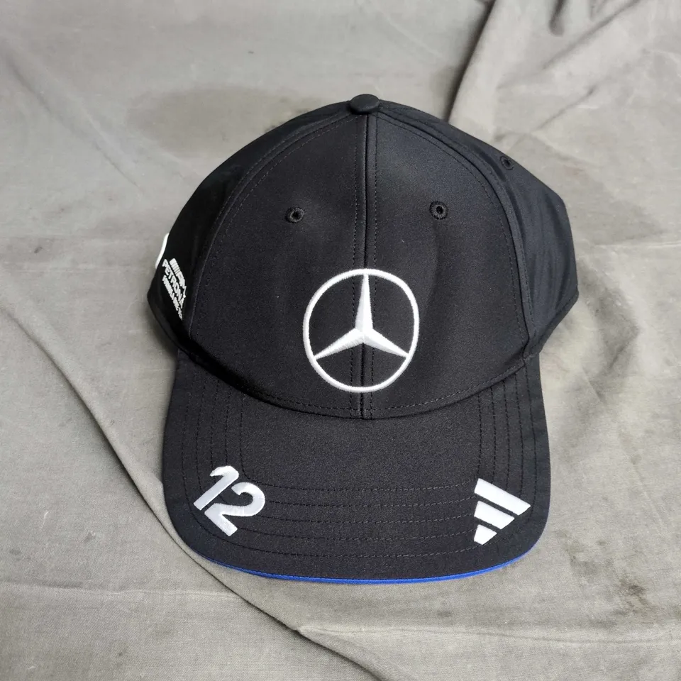 MERCEDES-BENZ CAP – BLACK BASEBALL HAT, ONE SIZE FITS ALL  ADIDAS 