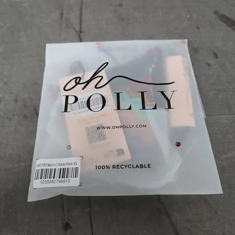 OH POLLY WOMEN'S DRESS XS – MULTI PRINT – IN POLYBAG