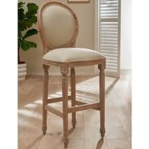 BRAND NEW HOMESDIRECT365 WOODEN SHABBY CHIC BAR STOOL