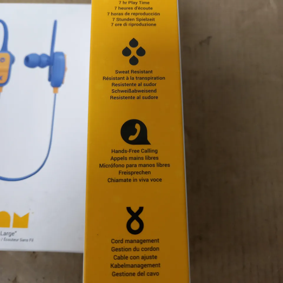 LOT OF 8 BOXED AS NEW JAM LIVE LARGE WIRELESS EARPHONES 