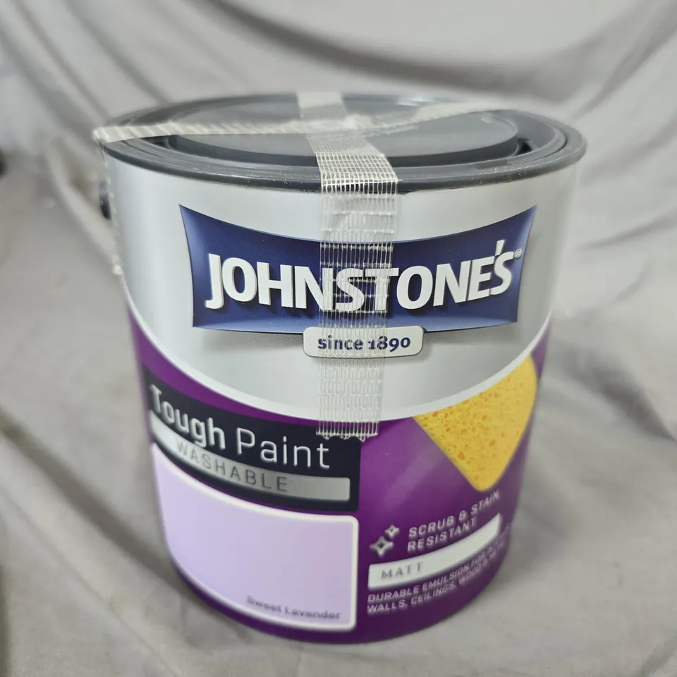 JOHNSTONE'S TOUGH PAINT WASHABLE MATT EMULSION – SWEET LAVENDER, 2.5 L