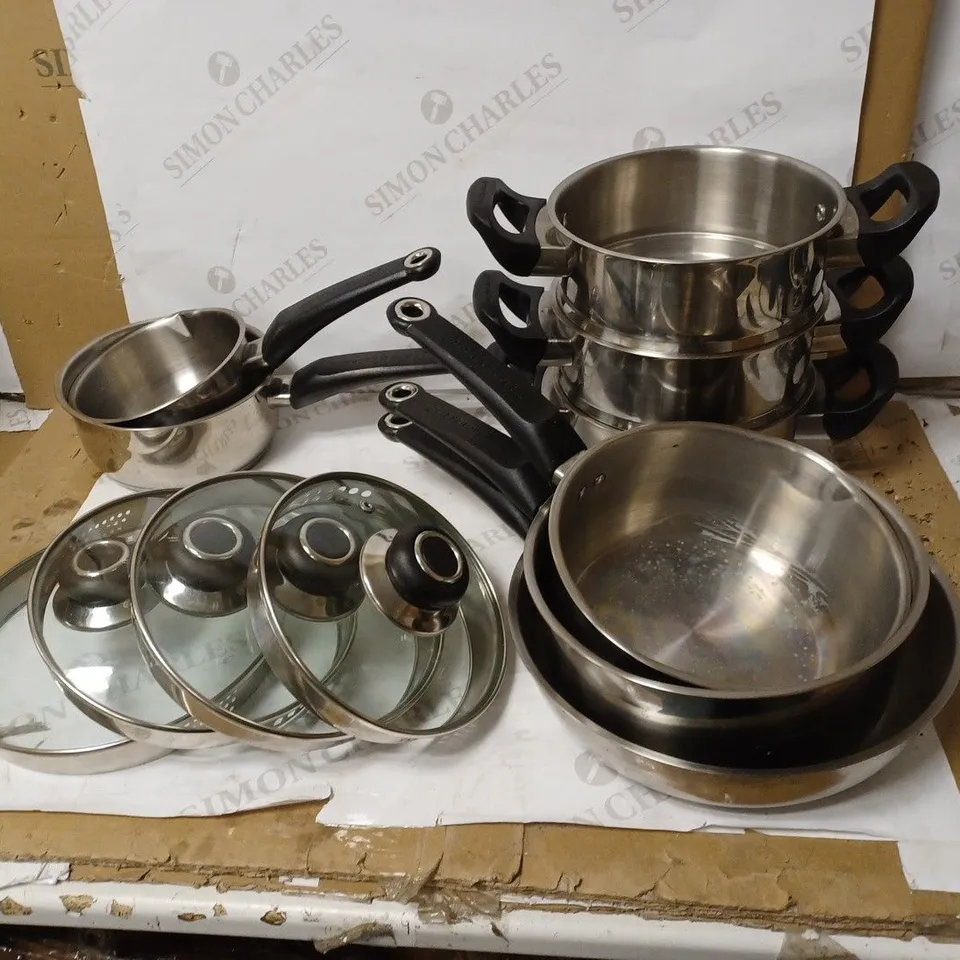 MORPHY RICHARDS 8 PIECE PAN SET