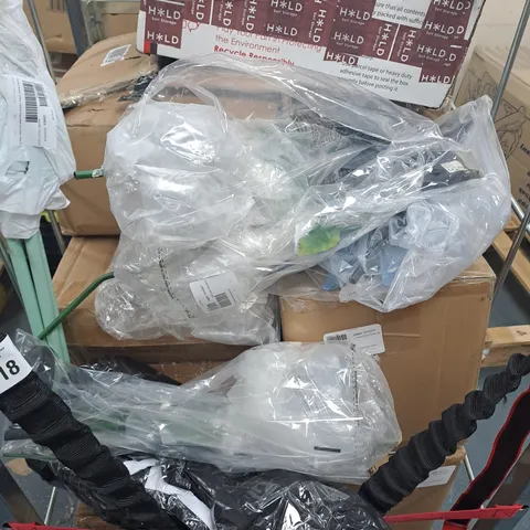 APPROXIMATELY 12 ASSORTED ITEMS TO INCLUDE INDOOR WATER FEATURE, SOLAR WINDMILL STAKE LIGHT, BIRD NEST, ETC - COLLECTION ONLY