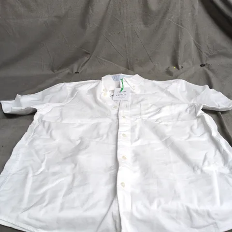JOHN LEWIS WHITE SHIRT, REGULAR FIT LARGE WITH TAGS