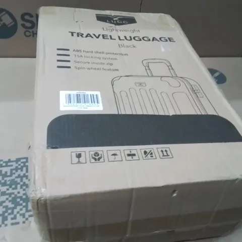BOXED LUGG TRAVEL LUGGAGE BLACK