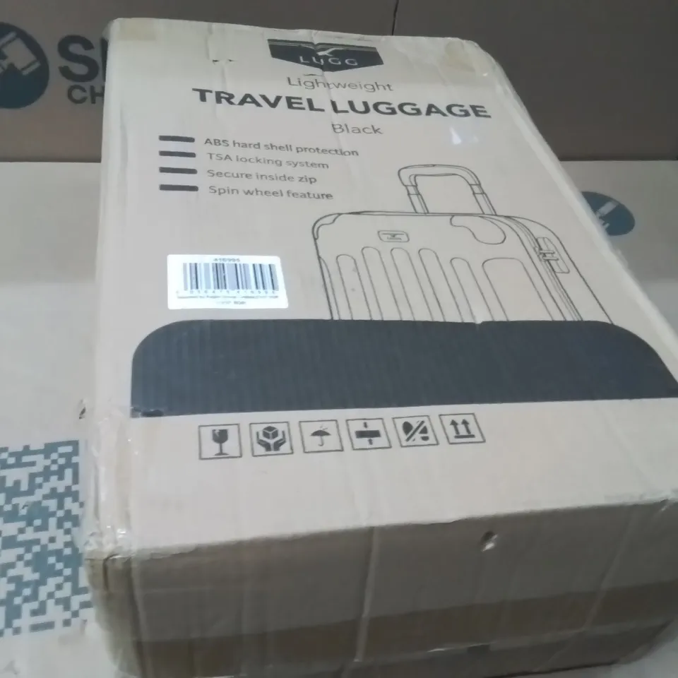 BOXED LUGG TRAVEL LUGGAGE BLACK