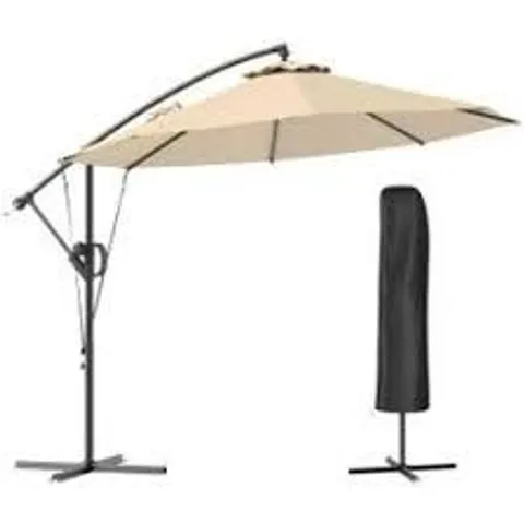 BOXED PARASOL BANA 3 FABR SAND