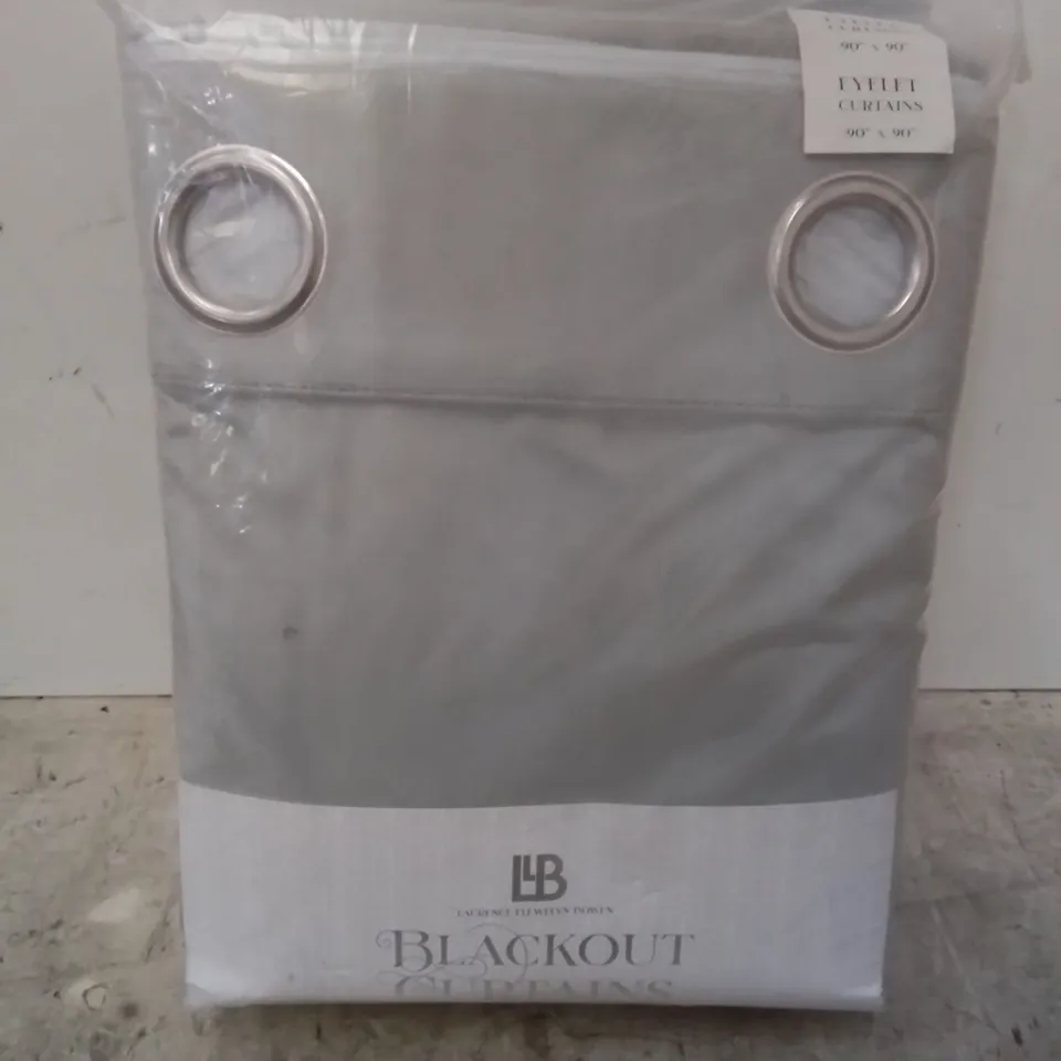 BAGGED MONTROSE BLACKOUT CURTAIN PAIR, SILVER // SIZE: 90" X 90"