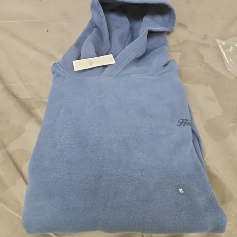 HOLLISTER BLUE HOODIE, SIZE XL – FLEECE SWEATSHIRT WITH TAG 