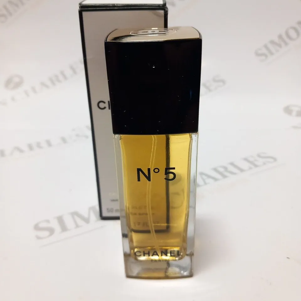 BOXED CHANEL NO 5 EAU DE TOILETTE 50ML