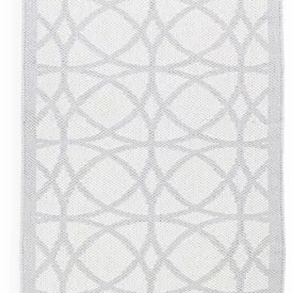 BRAND NEW BAGGED ALISON CORK INDOOR OUTDOOR REVERSIBLE RUG CLASSIC GREY 140 X 200CM