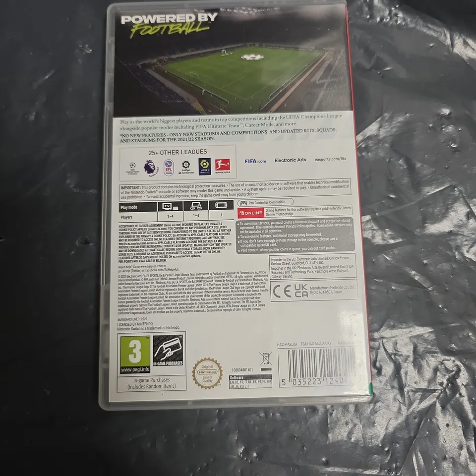NINTENDO SWITCH FIFA 22 LEGACY EDITION