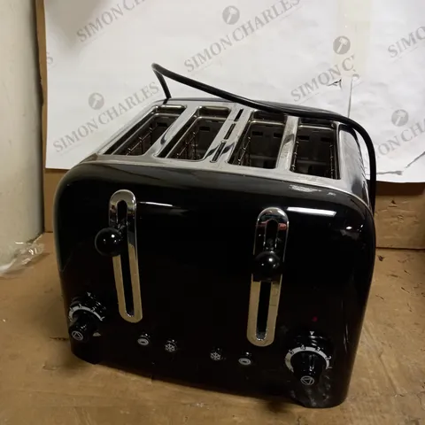 DUALIT 46205 4 SLOT LITE TOASTER IN BLACK FINISH