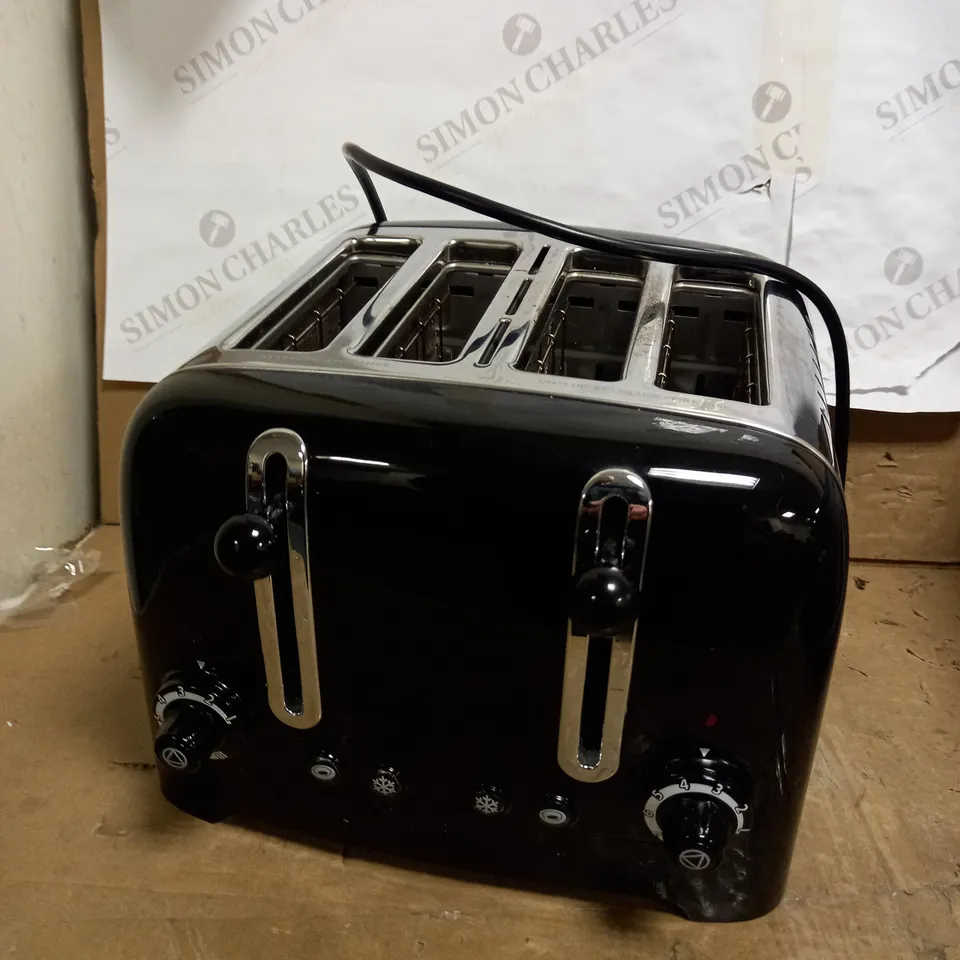 DUALIT 46205 4 SLOT LITE TOASTER IN BLACK FINISH