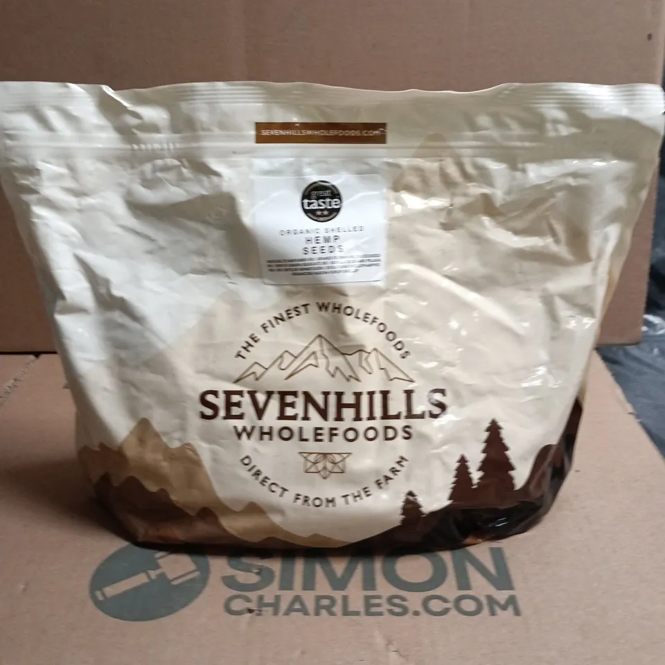 SEVENHILLS WHOLEFOODS HEMP SEEDS – SEALED 1.8KG BAG