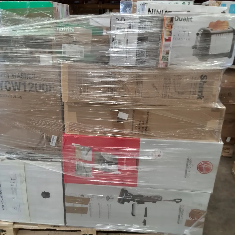 PALLET OF APPROXIMATELY 29 UNPROCESSED RAW RETURN HOUSEHOLD AND ELECTRICAL GOODS TO INCLUDE;
