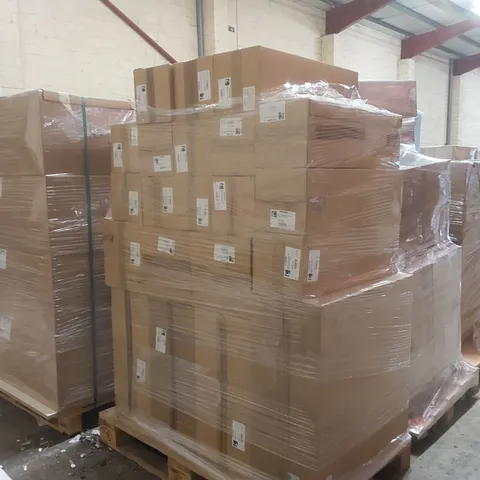 PALLET CONTAINING A LARGE QUANTITY OF ASSORTED BATHROOM FURNITURE PARTS INCLUDING: BASE SLIMLINE CARCASSES, OPEN TOP TOILET ROLL CARCASSES, 2 DRAWER CARCASSES ECT