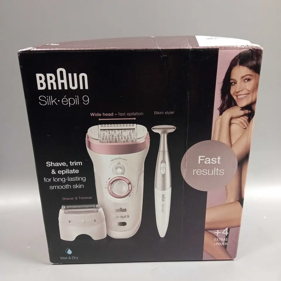 BRAUN SILK-ÉPIL 9, EPILATOR FOR LONG LASTING HAIR REMOVAL
