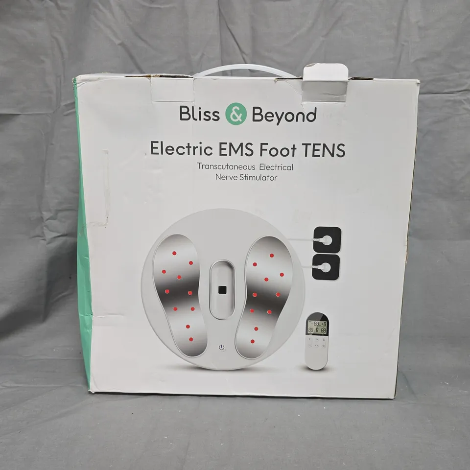BLISS & BEYOND ELECTRIC EMS FOOT TENS TRANSCUTANEOUS ELECTRICAL NERVE STIMULATOR