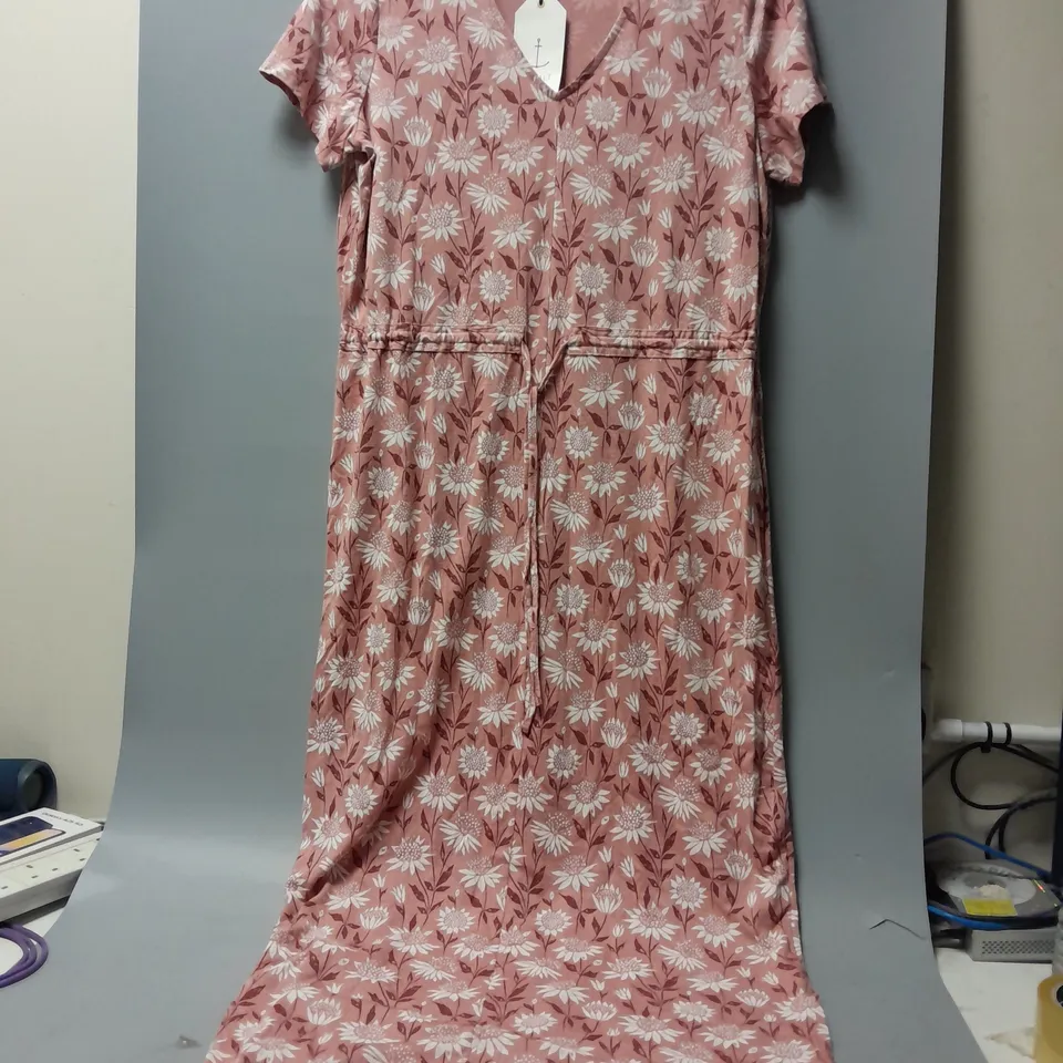 SEASALT CORNWALL CHY RYN DRESS IN ASTRANITA BLOOM WILD ROSE - UK 12