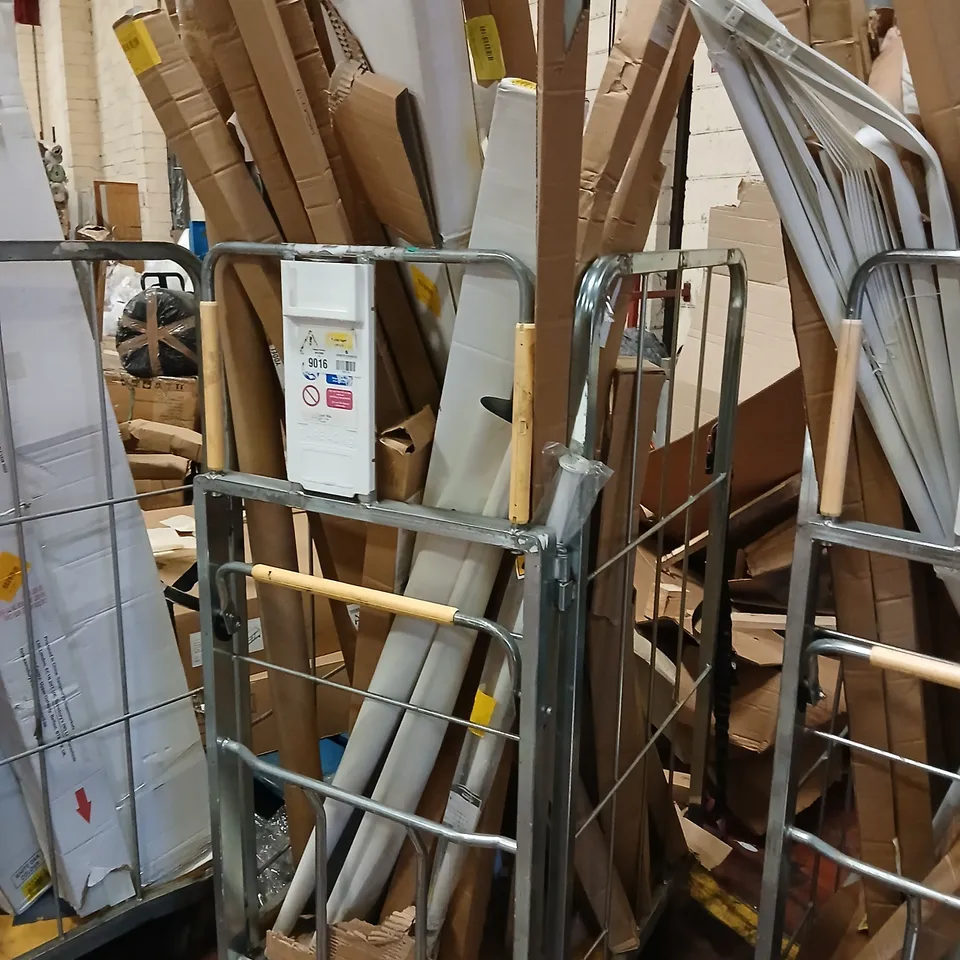 CAGE OF ASSORTED UNPROCESSED RAW RETURN PRODUCTS