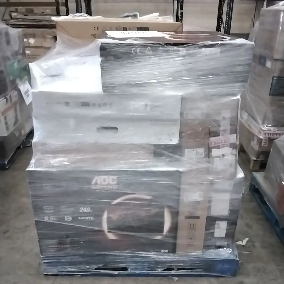 PALLET OF APPROXIMATELY 20 UNPROCESSED RAW RETURN MONITORS TO INCLUDE;