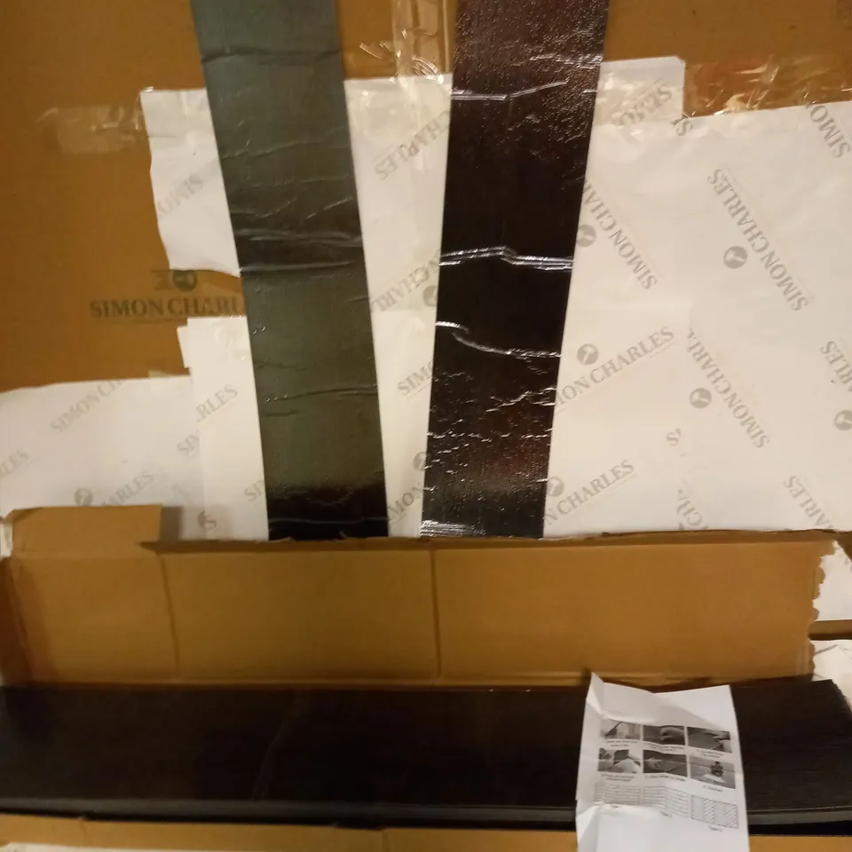 BOX OF APPROXIMATELY 36 FLOORING PANELS (90CM X 16CM) WITH INSTRUCTIONS