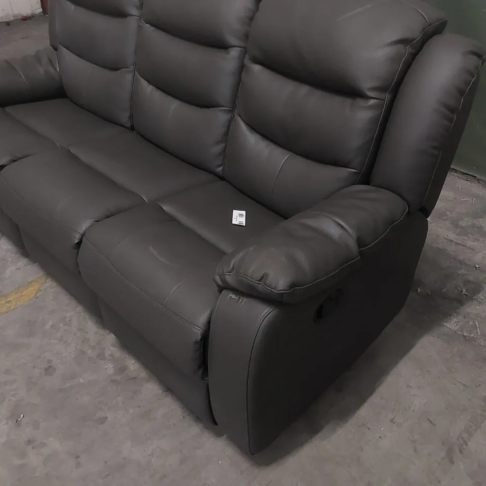 DESIGNER MANUAL RECLINING 3 SEATER SOFA	