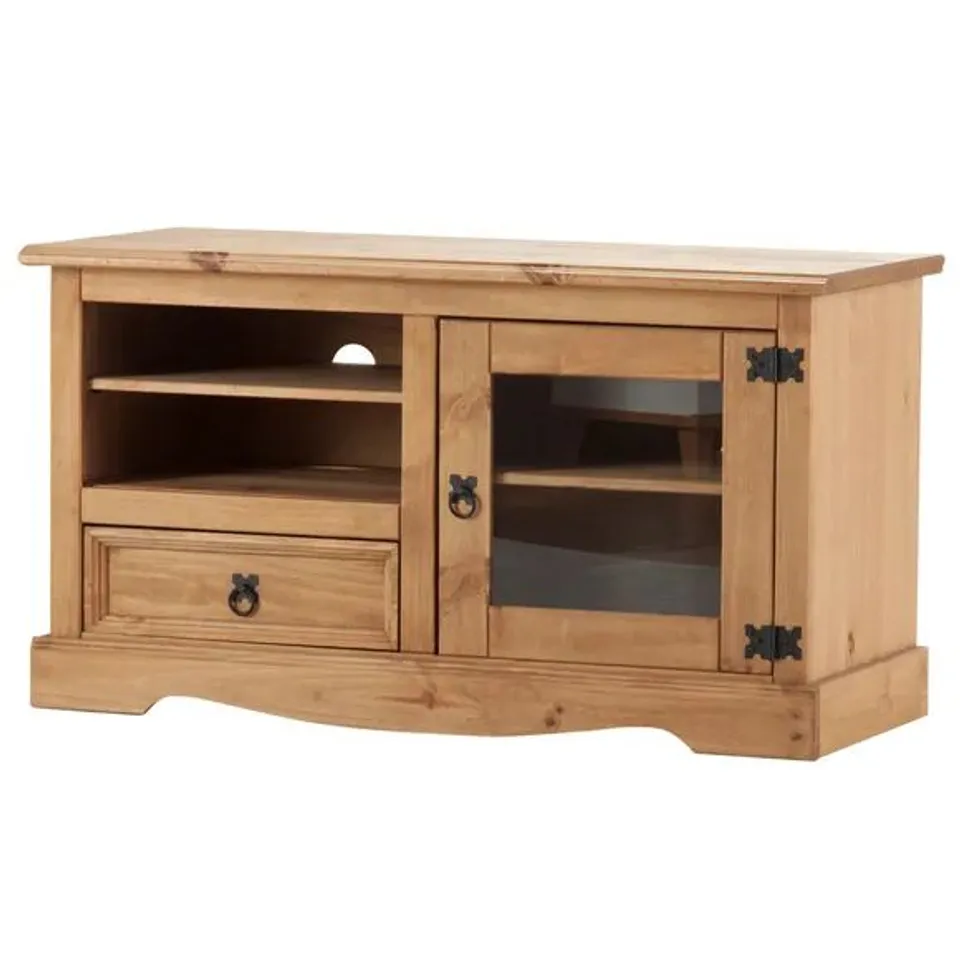 BOXED WOODEN  CORONA ENTERTAINMENT UNIT 