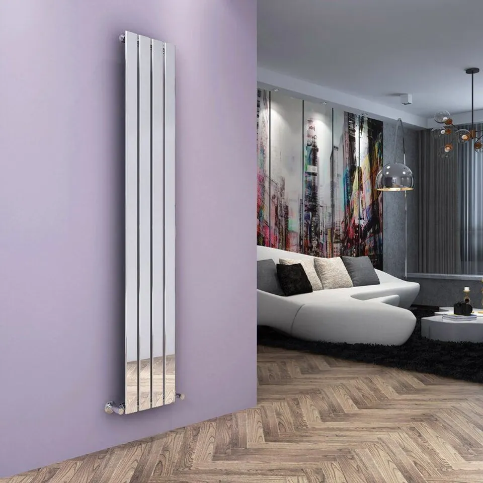 ELEGANT CHROME VERTICAL RADIATOR 1800 X 300MM