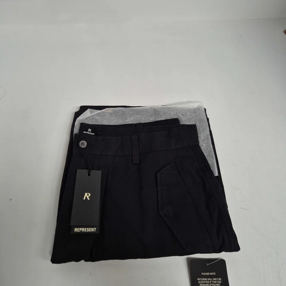 REPRESENT WORKSHOP SHORT – COTTON, BLACK, XL (MEN'S)