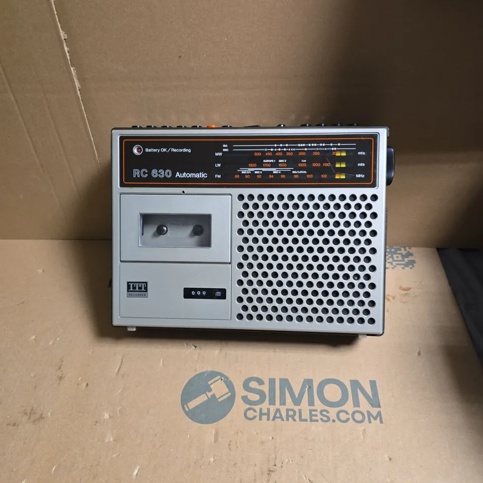 ITT RC 630 AUTOMATIC TAPE RECORDER / RADIO