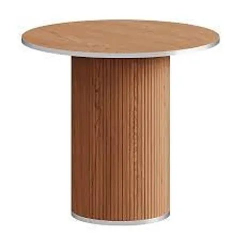 BOXED 80CM ROUND DINING TABLE - WHITE/OAK/WALNUT (1 BOX)