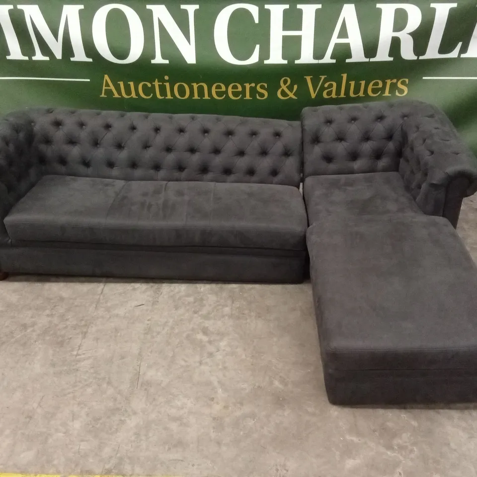 CHESTER RIGHT HAND FABRIC CORNER CHAISE SOFA RRP £1399