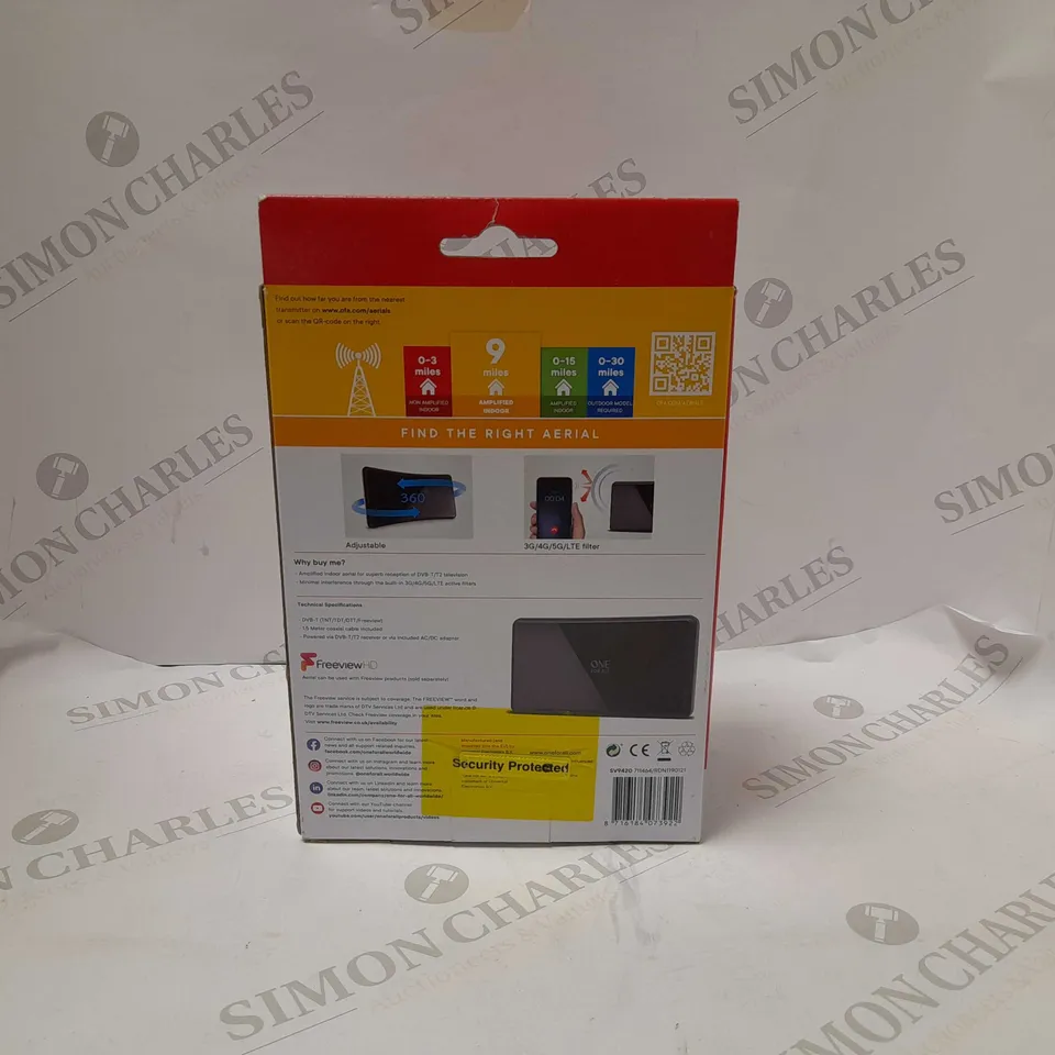 ONE FOR ALL SV9420 AMPLIFIED INDOOR AERIAL