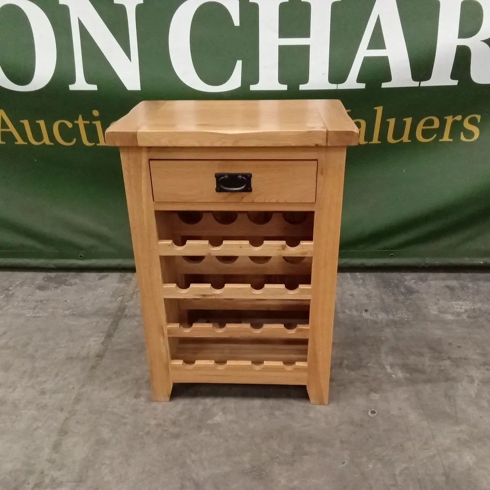 DESIGNER WOOD WINE STORAGE UNIT 