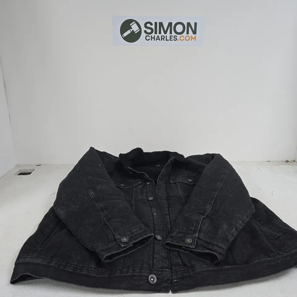 JACAMO BLACKWASH BORG JACKET 2XL