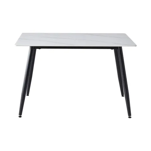 BOXED 120CM MODERN 4 SEATER RECTANGLE SHAPE TOP KITCHEN & DINING ROOM TABLE (1 BOX)