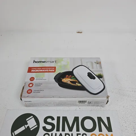 HOMESMART LONG GRILL MULTIPURPOSE MICROWAVE PAN WITH LID