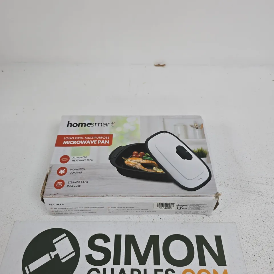 HOMESMART LONG GRILL MULTIPURPOSE MICROWAVE PAN WITH LID