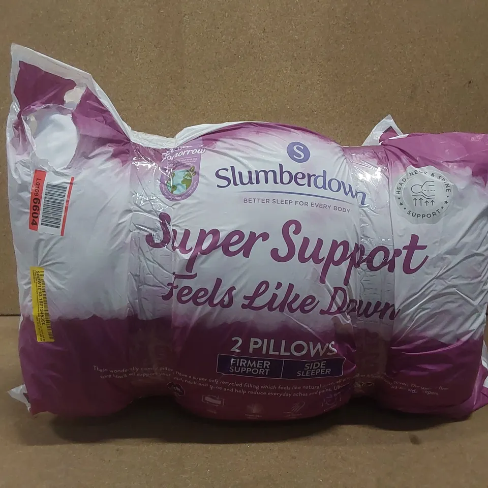 BAGGED SLUMBERDOWN FEELS LIKE DOWN SUPPER SUPPORT PILLOWS - SET OF 4 