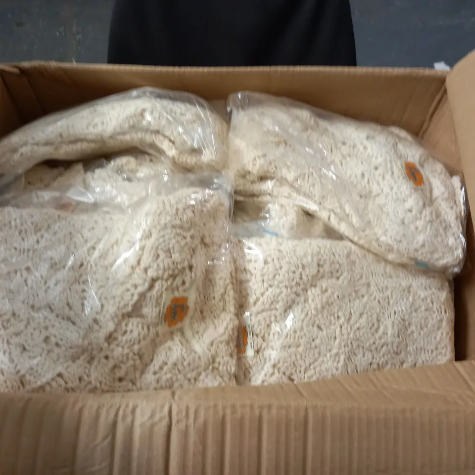 LOT OF 20 BAGGED AS NEW CAPPIO KNITTED JUMPERS IN CREAM - ALL 7