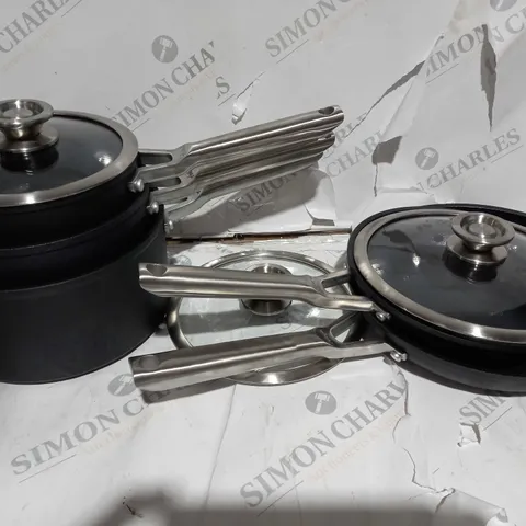 BOXED NINJA STACKABLE 5 PIECE COOKWARE SET C5500UK