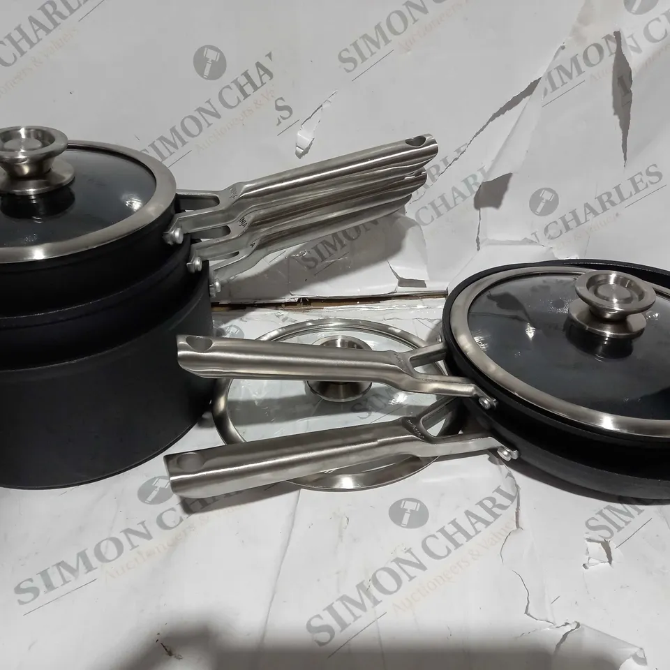 BOXED NINJA STACKABLE 5 PIECE COOKWARE SET C5500UK