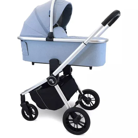 MYBABIIE MB450 3-IN-1 TRAVEL SYSTEM - STEEL BLUE