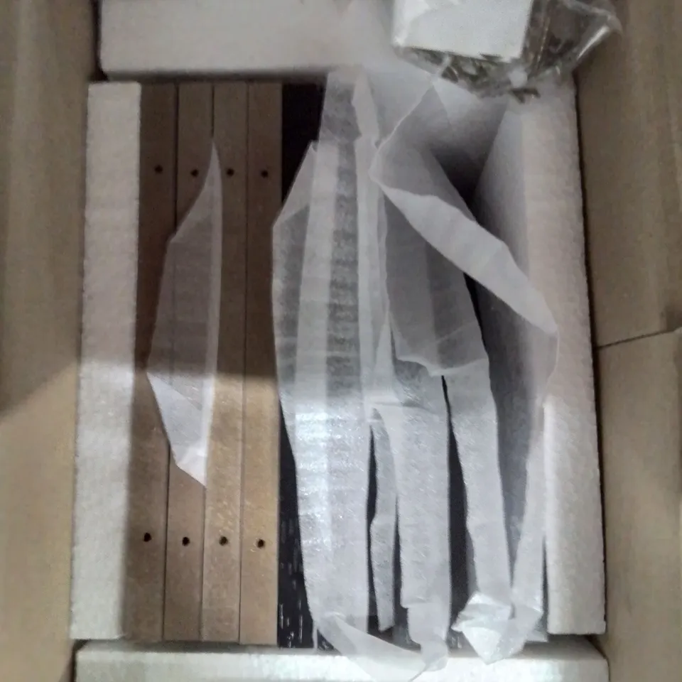 A BOXED QUALITY CORNER SHELF UNIT