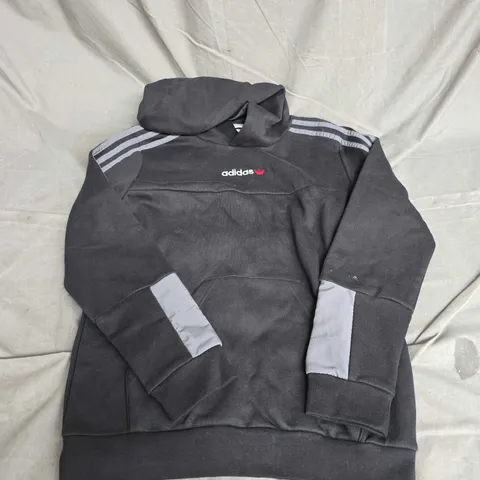 ADIDAS YOUTH LOGO HOODIE IN BLACK SIZE 11-12YRS