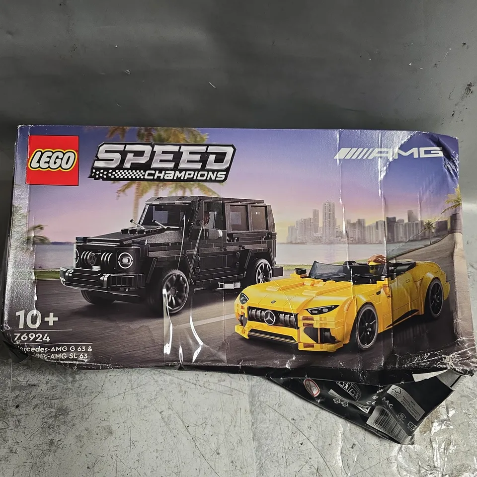LEGO SPEED CHAMPION - MERCEDES-AMG G 63 & MERCEDES-AMG SL 63- 76924 - BOX DAMAGED